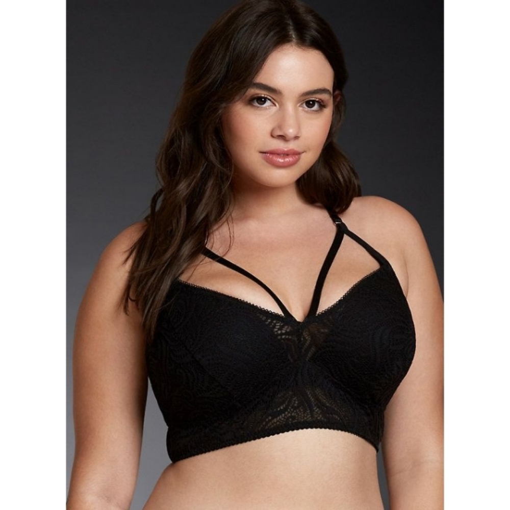 Strap Racerback Lace Caged Bralette